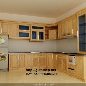 Tủ bếp gỗ đặt theo yêu cầu