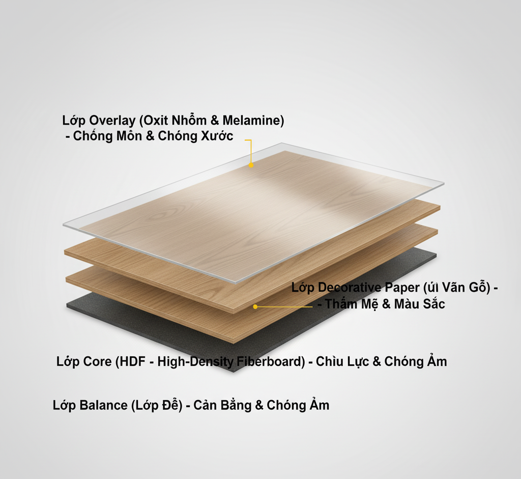 HDF sàn gỗ công nghiệp