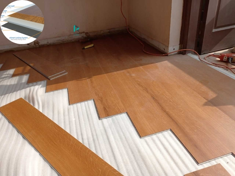 Sàn nhựa hèm khóa spc