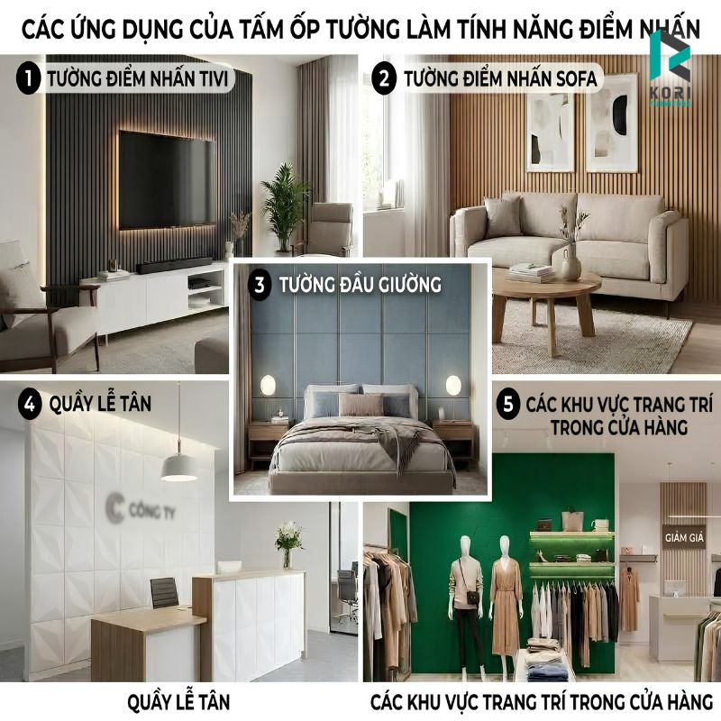 Các ứng dụng của ốp tường
