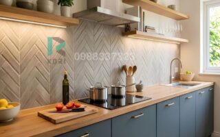 Tấm ốp tường bếp xương cá