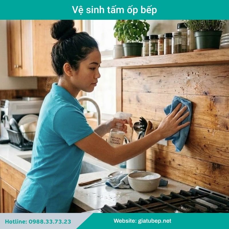 Vệ sinh tấm ốp
