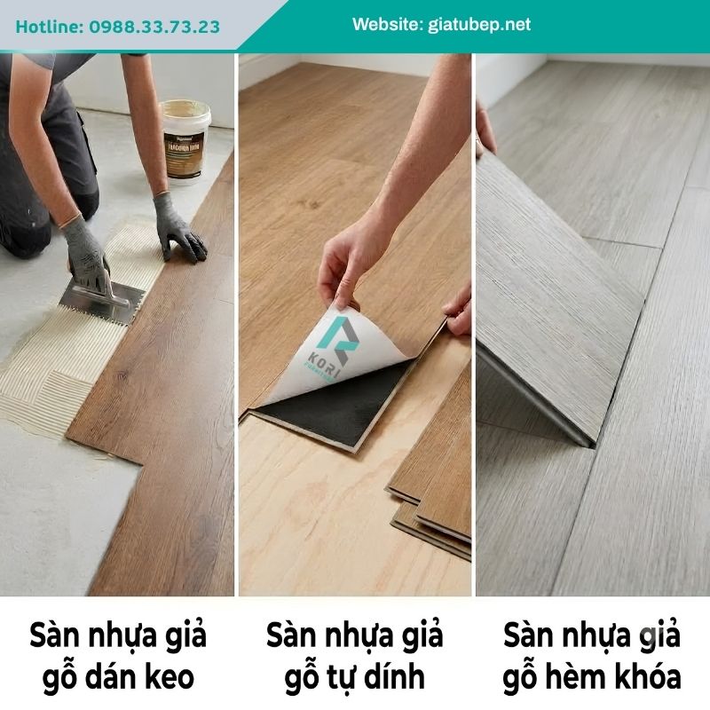 Sàn Vinyl giả gỗ chống nước 