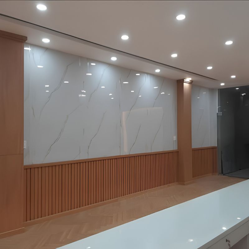 Thi công tấm ốp tường 